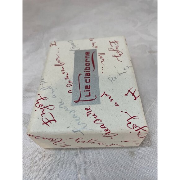 Vintage Liz Claiborne Jewelry Bracelet Box Red White - Picture 5 of 7